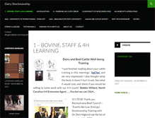Tablet Screenshot of dairystockmanship.com